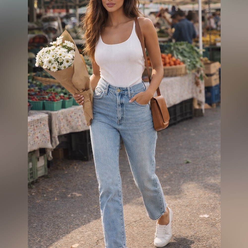 Madewell Women's Straight Leg Jeans - Light Blue